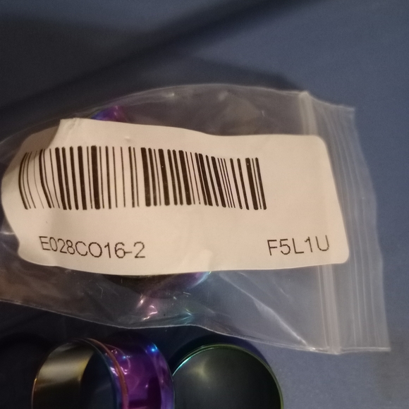 OIL SLICK SINGLE FLARE STAINLESS STEEL TUNNELS - Picture 5 of 6